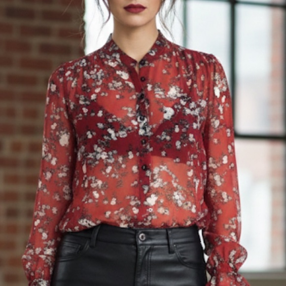 EUC Rag & Bone 100% Silk Top(size medium) - Picture 4 of 9